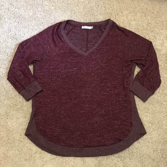 Y2K Ricki's Marled Maroon Pullover Knit Sweater Top - Picture 10 of 14